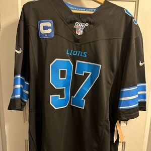 Detroit Lions Aidan Hutchinson Black authentic Football Jersey